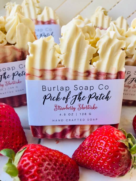 Strawberry Goats Milk Handcrafted Artisan Soap