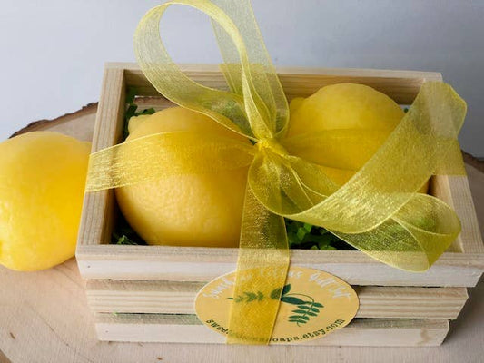 Lemon Soap Gift Set, Made With Coconut Oil