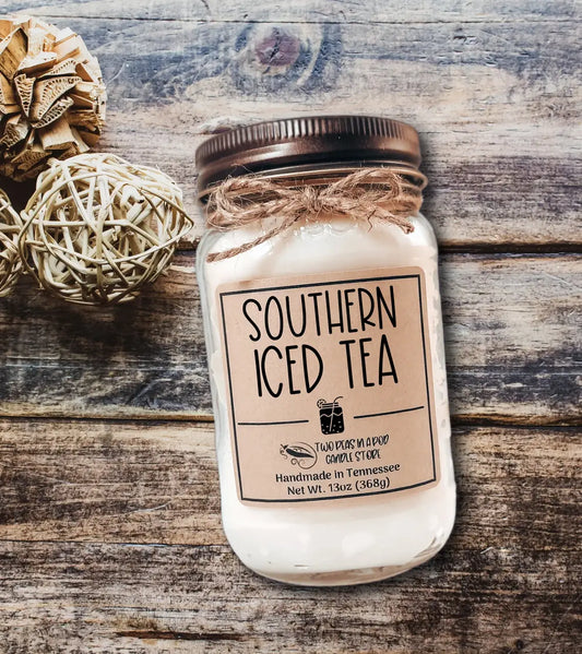 Southern Iced Tea Mason Jar Farmhouse Candle