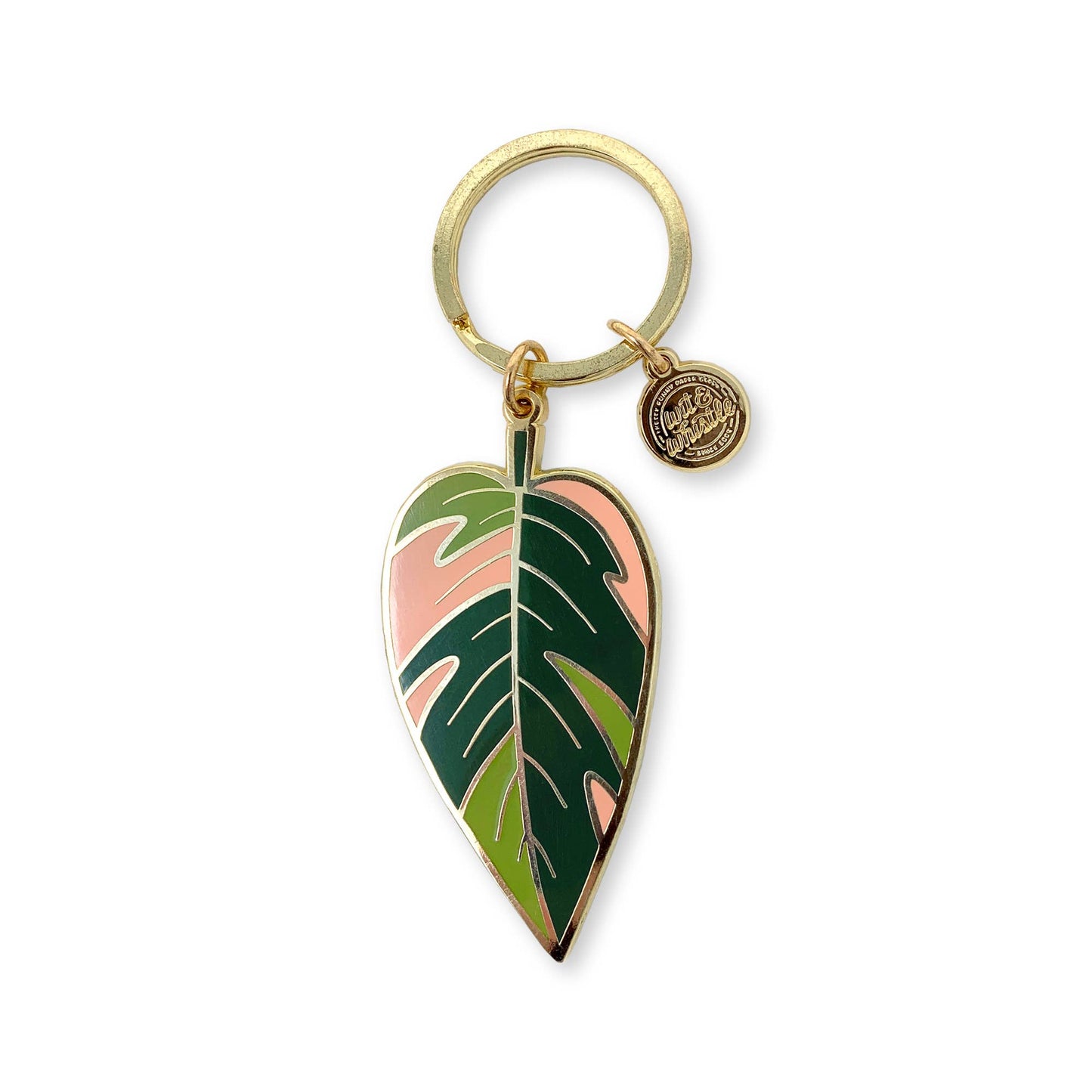 Keychain - Pink Princess Philodendron
